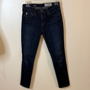 Ag Adriano Goldschmmied Dark Indigo Prima Ankle Jeans